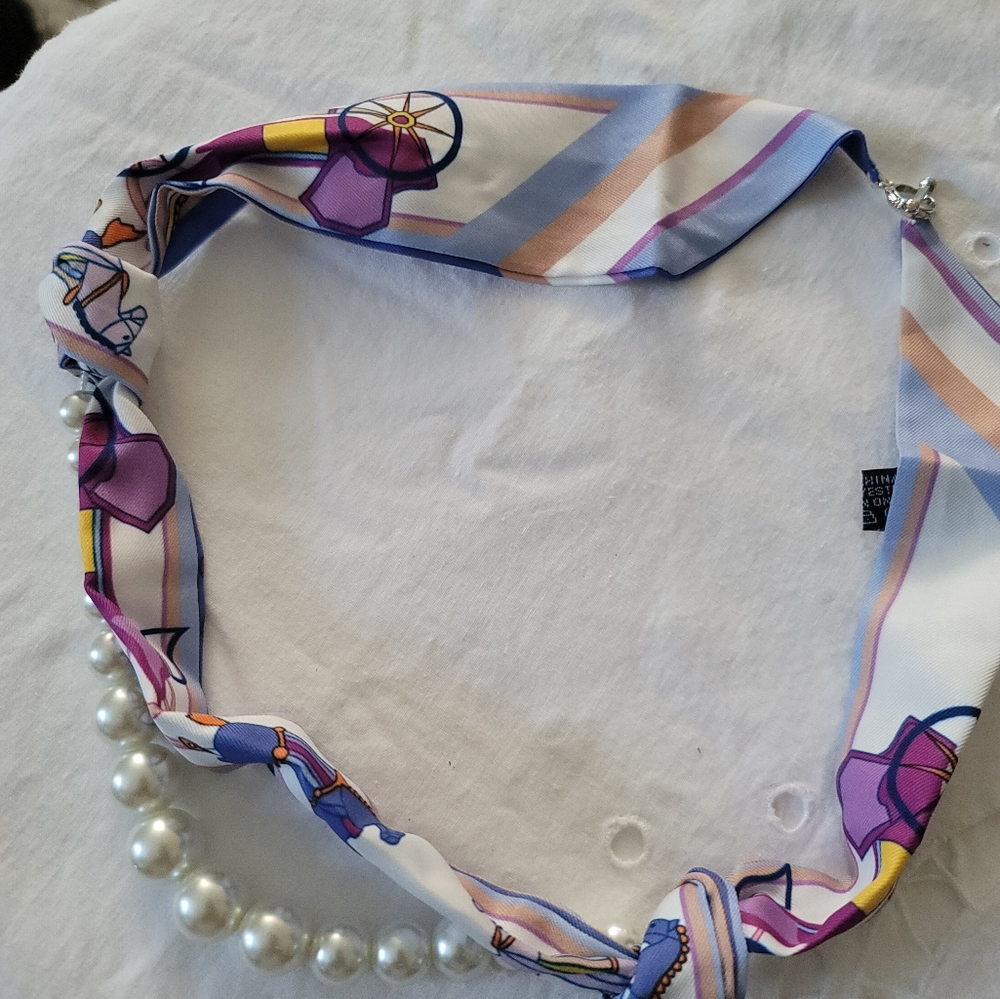 New Scarf with Pearls